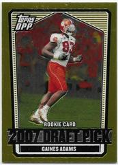 Gaines Adams [Chrome Gold] #107 Football Cards 2007 Topps Draft Picks & Prospects Prices