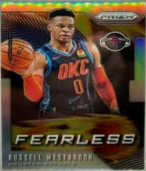 Russell Westbrook #4 Basketball Cards 2019 Panini Prizm Fearless Prices