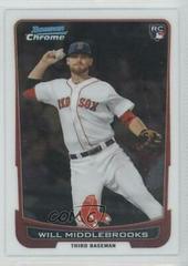 Will Middlebrooks #40 Baseball Cards 2012 Bowman Chrome Draft Prices