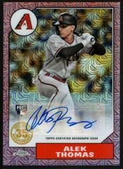 Alek Thomas [Red] Baseball Cards 2022 Topps Chrome Update Autographs Prices