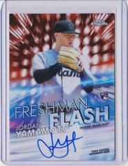 Jordan Yamamoto [Orange Refractor] #FFA-JY Baseball Cards 2020 Topps Chrome Freshman Flash Autographs Prices