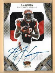A.J. Green [Jersey Autograph] #236 Football Cards 2011 Panini Crown Royale Prices