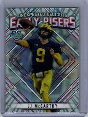 JJ McCarthy #ER-3 Football Cards 2023 Bowman Chrome University Unexpected Delights Early Risers Prices