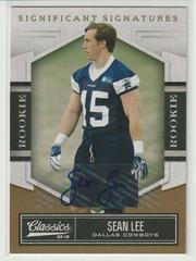 Sean Lee [Significant Signature Gold] Football Cards 2010 Panini Classics Prices