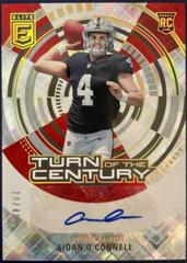 Aidan O'Connell [Red] #TC-AOC Football Cards 2023 Panini Donruss Elite Turn of the Century Autographs Prices