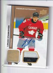 Logan Stankoven [Autograph Patch] #6 Hockey Cards 2023 Upper Deck Team Canada Juniors Prices