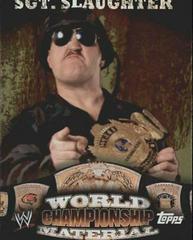 Sgt. Slaughter #W23 Wrestling Cards 2010 Topps WWE World Championship Material Prices