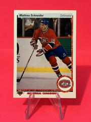 Mathieu Schneider #334 Hockey Cards 1990 Upper Deck French Prices