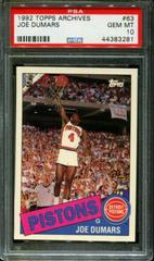 Joe Dumars Basketball Cards 1992 Topps Archives Prices