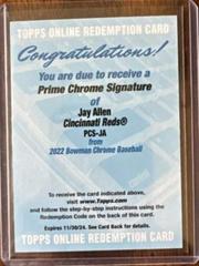 Jay Allen #PCS-JA Baseball Cards 2022 Bowman Chrome Prime Signatures Prices