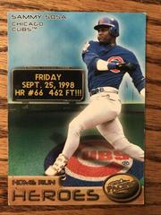 Sammy Sosa Baseball Cards 1998 Pacific Home Run Heroes Prices
