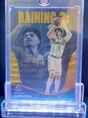 LaMelo Ball [Gold Wave] #12 Basketball Cards 2022 Panini Donruss Optic Raining 3s Prices