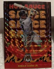 Ronald Acuna Jr. [Orange Fluorescent] Baseball Cards 2022 Panini Mosaic Hot Sauce Prices