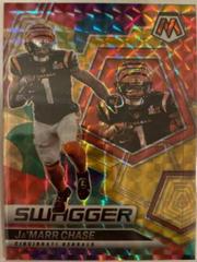 Ja'Marr Chase [Gold] Football Cards 2022 Panini Mosaic Swagger Prices
