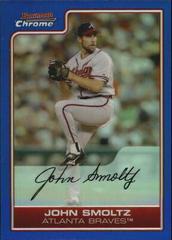 John Smoltz [Blue Refractor] #3 Baseball Cards 2006 Bowman Chrome Prices