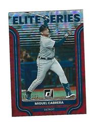 Miguel Cabrera [Red] #ES-11 Baseball Cards 2022 Panini Donruss Elite Series Prices