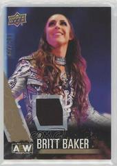 Dr. Britt Baker [Gold Memorabilia] #11 Wrestling Cards 2021 Upper Deck AEW Prices
