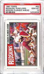 Redskins Team Leaders [Rogers Plunges Ahead] #63 Football Cards 1987 Topps Prices