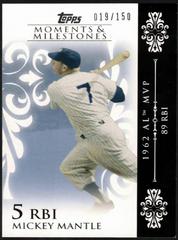 Mickey Mantle [RBI 34 Blue] #6 Baseball Cards 2008 Topps Moments & Milestones Prices