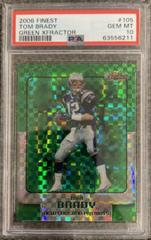 Tom Brady [Green Xfractor] #105 Football Cards 2006 Topps Finest Prices