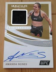 Amanda Nunes Ufc Cards 2021 Panini Immaculate UFC Memorabilia Autographs Prices