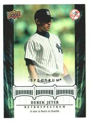Derek Jeter #DJ8 Baseball Cards 2008 Upper Deck Spectrum Jeter Retrospectrum Prices
