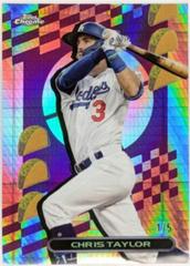 Chris Taylor #TF-82 Baseball Cards 2023 Topps Chrome TacoFractor Prices