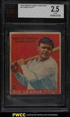 Babe Ruth #93 Baseball Cards 1933 World Wide Gum Prices