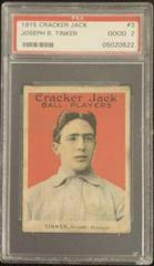 Joseph B. Tinker #3 Baseball Cards 1915 Cracker Jack Prices
