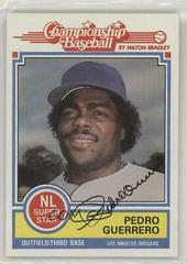 Pedro Guerrero Baseball Cards 1984 Milton Bradley Prices