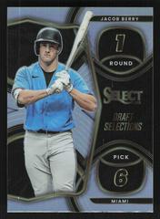 Jacob Berry [Silver] Baseball Cards 2023 Panini Select Draft Selections Prices