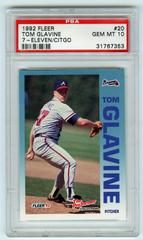 Tom Glavine #20 Baseball Cards 1992 Fleer 7 Eleven Citgo Prices