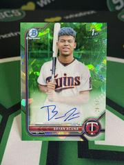 Bryan Acuna [Green] Baseball Cards 2022 Bowman Chrome Sapphire Autographs Prices