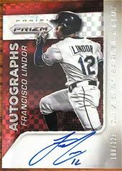Francisco Lindor [Red Power] Baseball Cards 2015 Panini Prizm Autograph Prizms Prices