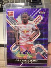 Christopher Nkunku [Purple] #BCA-CN Soccer Cards 2021 Topps Finest Bundesliga Autographs Prices