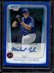 Michael Fulmer [Blue Refractor] Baseball Cards 2011 Bowman Chrome Draft Prospect Autographs Prices