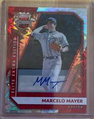 Marcelo Mayer [Red Signature] #4 Baseball Cards 2021 Panini Elite Extra Edition Prices