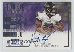 Kenneth Dixon [Autograph] #355 Football Cards 2016 Panini Contenders Prices