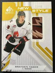 Brayden Yager [Gold Patch] #NS-BY Hockey Cards 2021 SP Game Used CHL New Style Prices