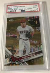 Mike Trout [White Jersey Gold Wave] #200 Baseball Cards 2017 Topps Chrome Prices