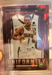 Devin Booker [Red Ice] Basketball Cards 2021 Panini Contenders Optic Uniformity Prices