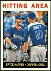 Bryce Harper, Chipper Jones [Venezuelan] #162 Baseball Cards 2013 Topps Heritage Prices
