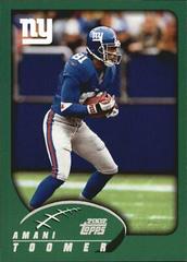 Amani Toomer #20 Football Cards 2002 Topps Prices