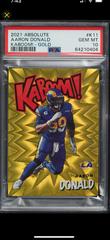 Aaron Donald [Gold] Football Cards 2021 Panini Absolute Kaboom Prices