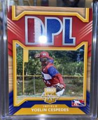 Yoelin Cespedes [Gold] Baseball Cards 2022 Panini Elite Extra Edition DPL Materials Prices
