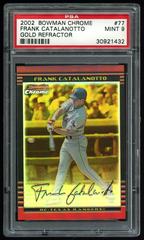 Frank Catalanotto [Gold Refractor] #77 Baseball Cards 2002 Bowman Chrome Gold Prices