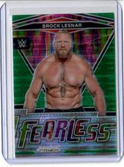 Brock Lesnar [Green Pulsar Prizm] Wrestling Cards 2022 Panini Prizm WWE Fearless Prices