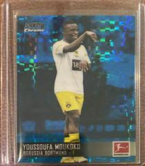 Youssoufa Moukoko [Blue Xfractor] Soccer Cards 2021 Stadium Club Chrome Bundesliga Prices