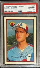 Brian Holman #357 Baseball Cards 1989 Bowman Tiffany Prices