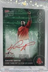 David Ortiz [Autograph Green] #564-B Baseball Cards 2016 Topps Now Prices